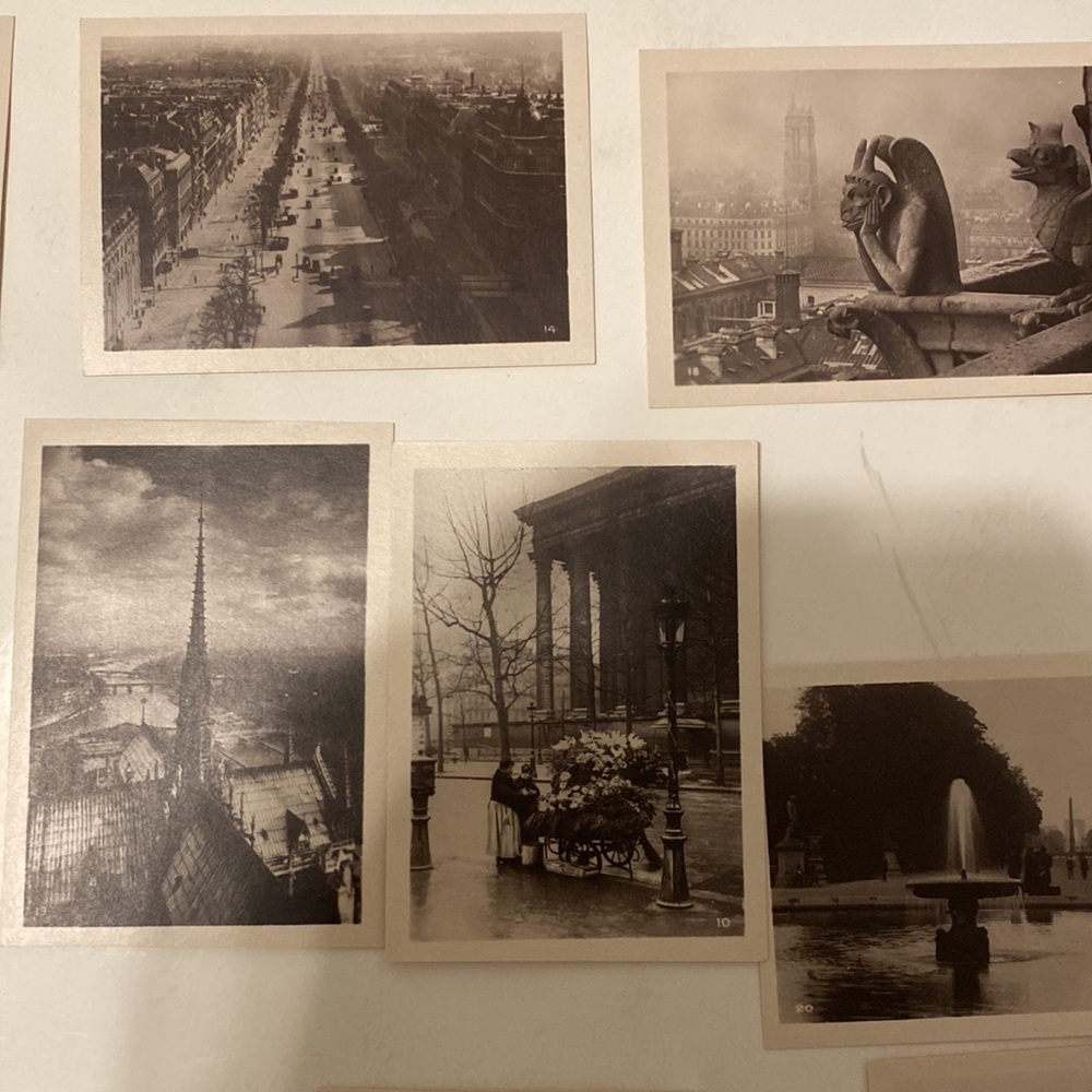 Antique Photos of Paris 3.5” x 3”